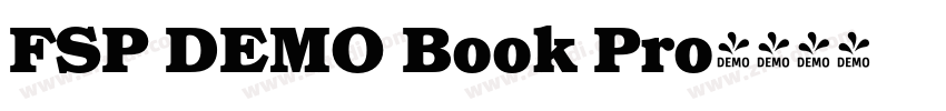 FSP DEMO Book Pro字体转换 FSP DEMO Book Pro字体转换